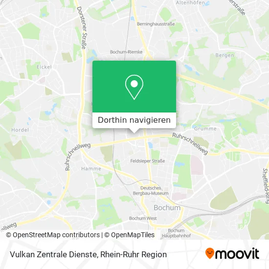 Vulkan Zentrale Dienste Karte