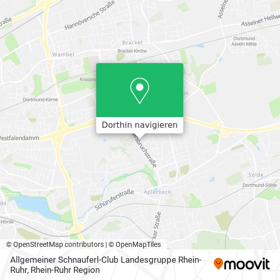 Allgemeiner Schnauferl-Club Landesgruppe Rhein-Ruhr Karte