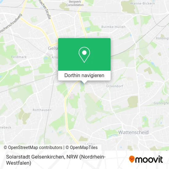 Solarstadt Gelsenkirchen Karte