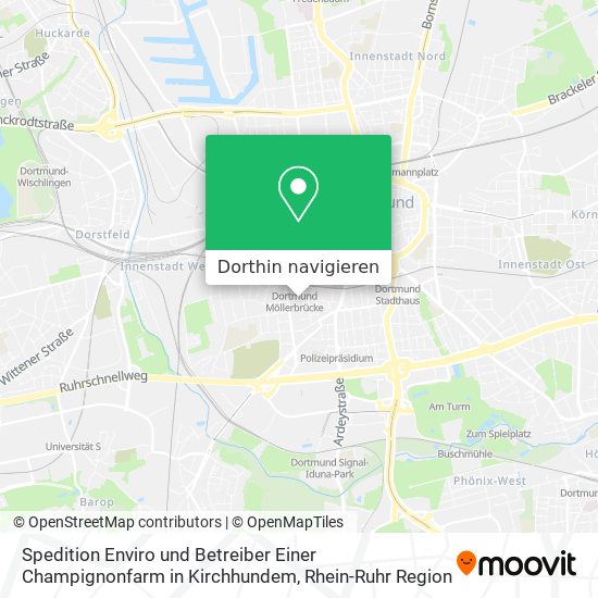 Spedition Enviro und Betreiber Einer Champignonfarm in Kirchhundem Karte
