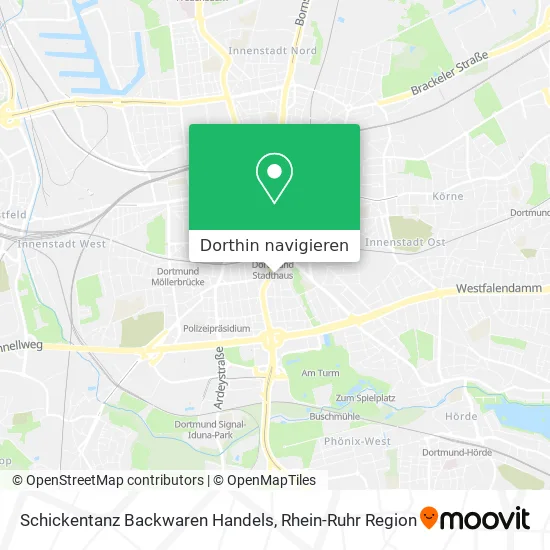 Schickentanz Backwaren Handels Karte