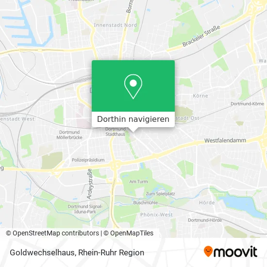 Goldwechselhaus Karte