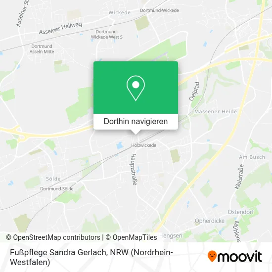 Fußpflege Sandra Gerlach Karte