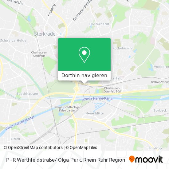 P+R Werthfeldstraße/ Olga-Park Karte