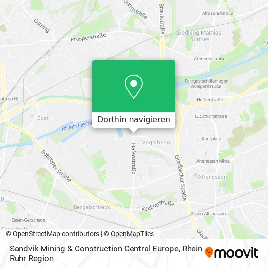 Sandvik Mining & Construction Central Europe Karte