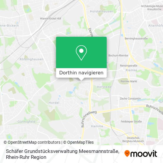 Schäfer Grundstücksverwaltung Meesmannstraße Karte