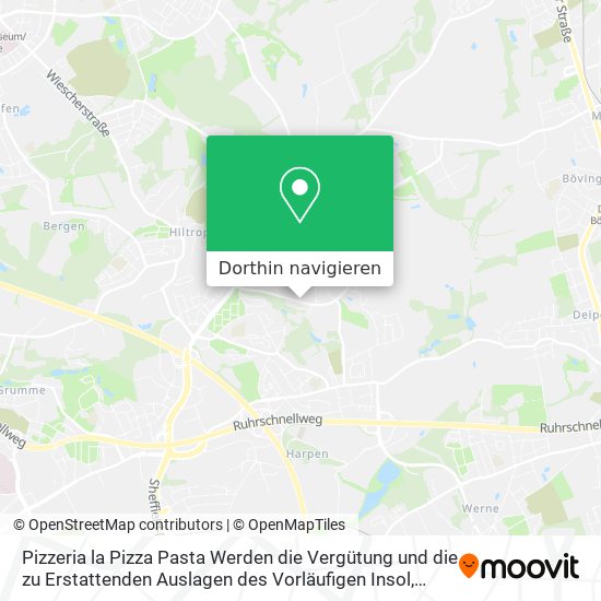 Pizzeria la Pizza Pasta Werden die Vergütung und die zu Erstattenden Auslagen des Vorläufigen Insol Karte