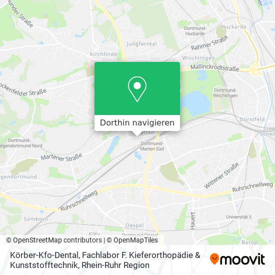 Körber-Kfo-Dental, Fachlabor F. Kieferorthopädie & Kunststofftechnik Karte