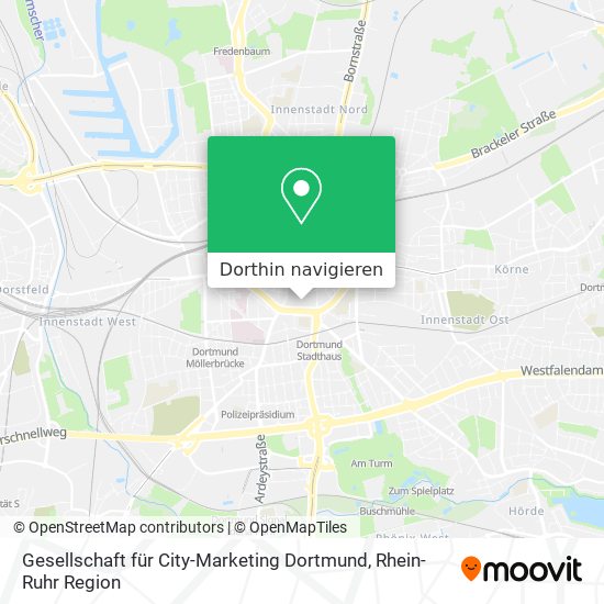 Gesellschaft für City-Marketing Dortmund Karte