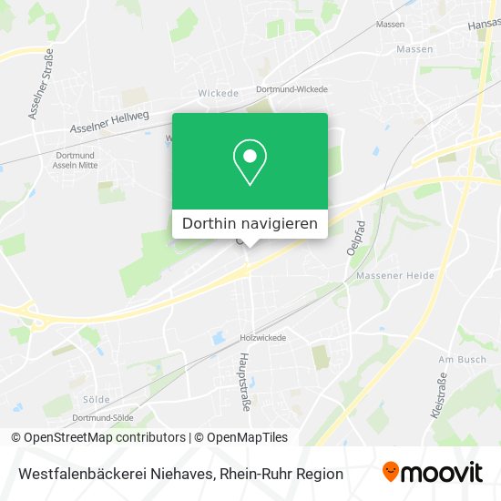 Westfalenbäckerei Niehaves Karte