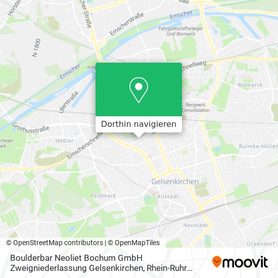 Boulderbar Neoliet Bochum GmbH Zweigniederlassung Gelsenkirchen Karte