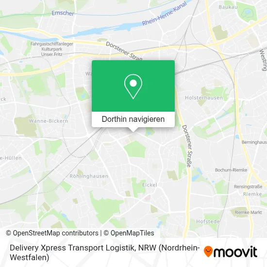 Delivery Xpress Transport Logistik Karte