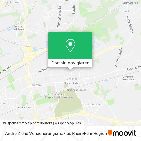 André Ziehe Versicherungsmakler Karte