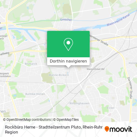 Rockbüro Herne - Stadtteilzentrum Pluto Karte