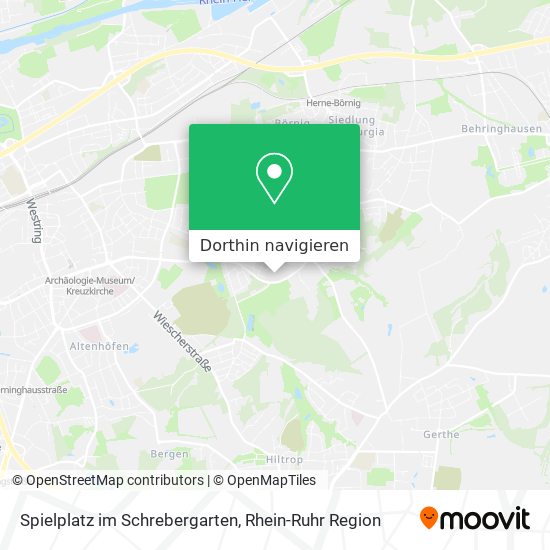 Spielplatz im Schrebergarten Karte