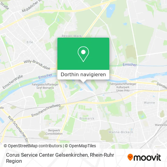 Corus Service Center Gelsenkirchen Karte