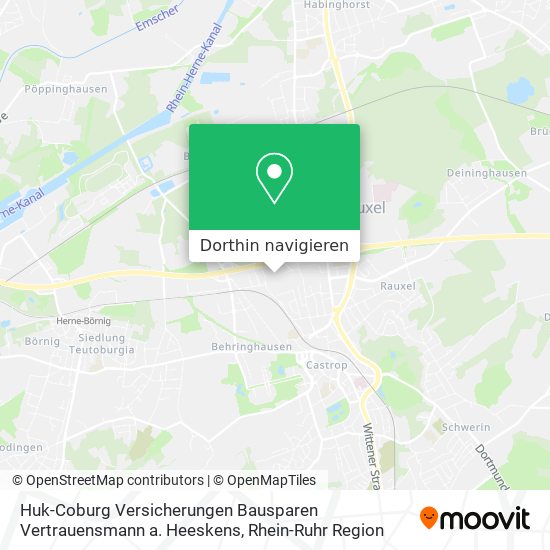 Huk-Coburg Versicherungen Bausparen Vertrauensmann a. Heeskens Karte