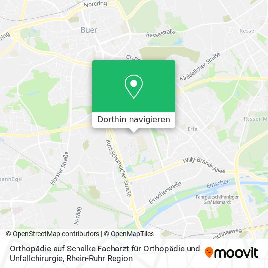 Orthopädie auf Schalke Facharzt für Orthopädie und Unfallchirurgie Karte
