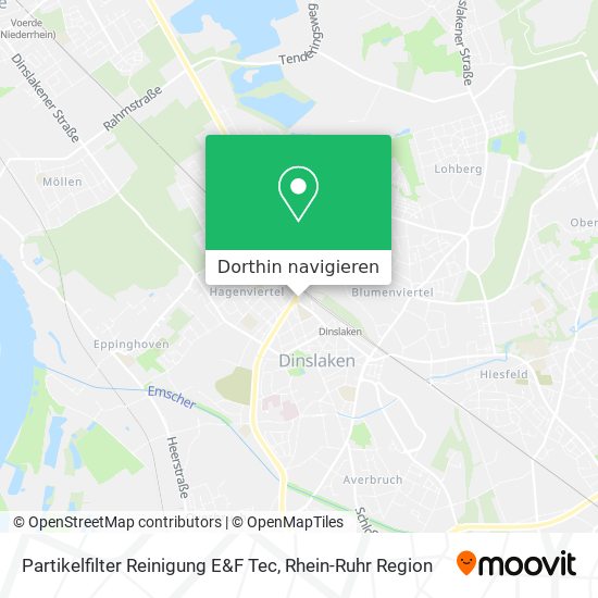 Partikelfilter Reinigung E&F Tec Karte
