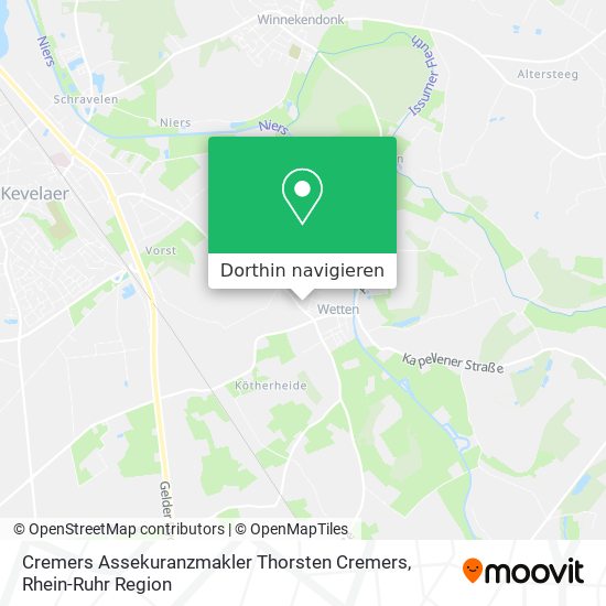 Cremers Assekuranzmakler Thorsten Cremers Karte