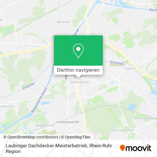 Laubinger Dachdecker-Meisterbetrieb Karte