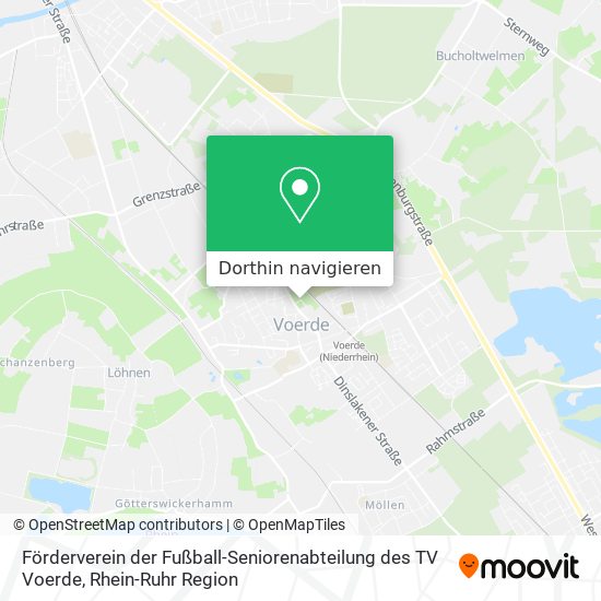 Förderverein der Fußball-Seniorenabteilung des TV Voerde Karte