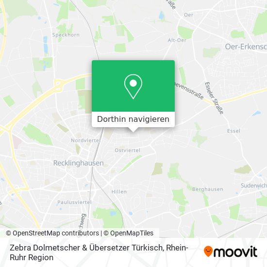 Zebra Dolmetscher & Übersetzer Türkisch Karte