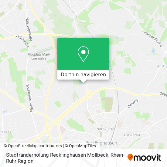 Stadtranderholung Recklinghausen Mollbeck Karte