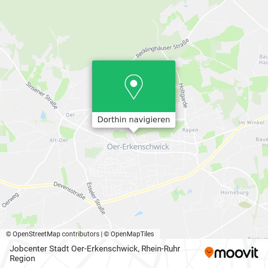 Jobcenter Stadt Oer-Erkenschwick Karte