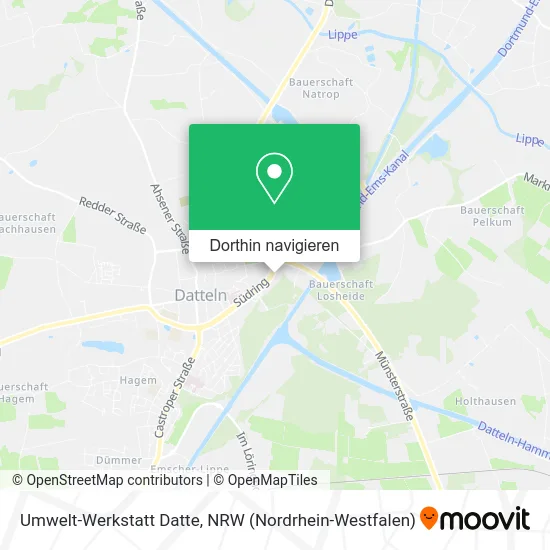 Umwelt-Werkstatt Datte Karte