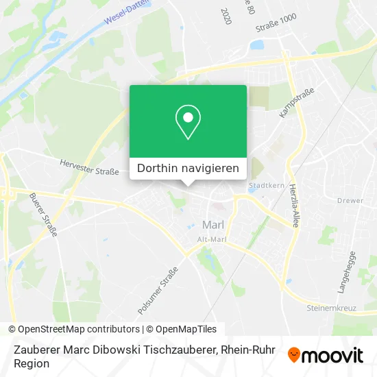 Zauberer Marc Dibowski Tischzauberer Karte