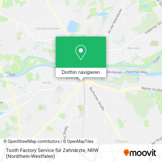 Tooth Factory Service für Zahnärzte Karte