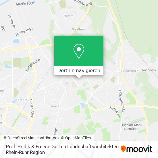Prof. Pridik & Freese Garten Landschaftsarchitekten Karte