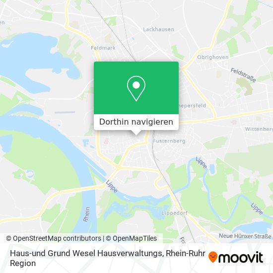 Haus-und Grund Wesel Hausverwaltungs Karte