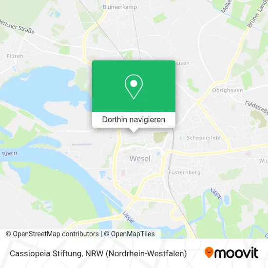 Cassiopeia Stiftung Karte