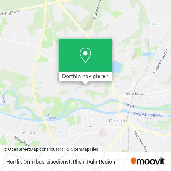 Hortlik Omnibusreisedienst Karte