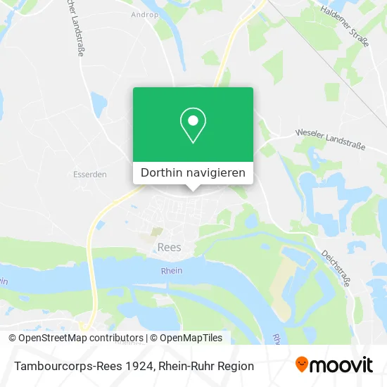 Tambourcorps-Rees 1924 Karte