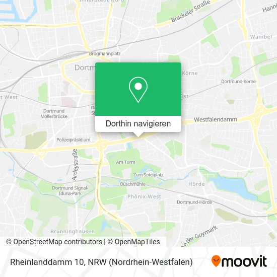 Rheinlanddamm 10 Karte