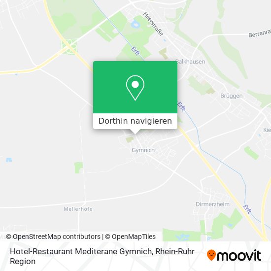 Hotel-Restaurant Mediterane Gymnich Karte