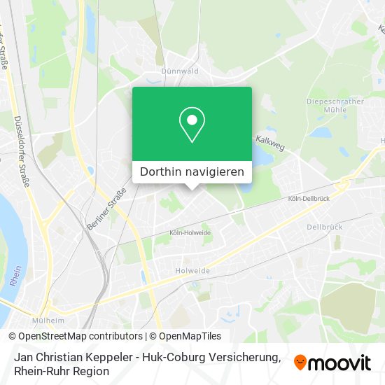 Jan Christian Keppeler - Huk-Coburg Versicherung Karte