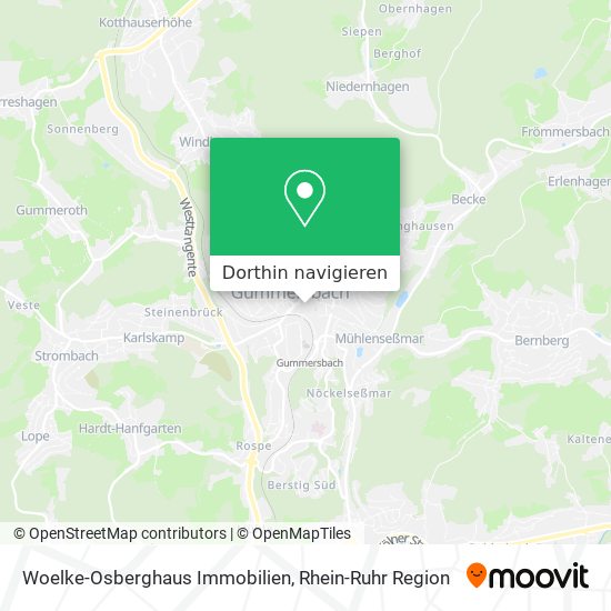 Woelke-Osberghaus Immobilien Karte