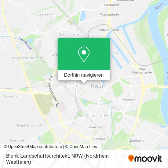 Blank Landschaftsarchitekt Karte