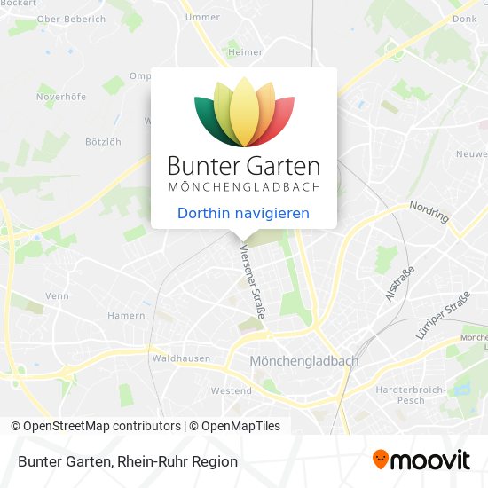 Bunter Garten Karte