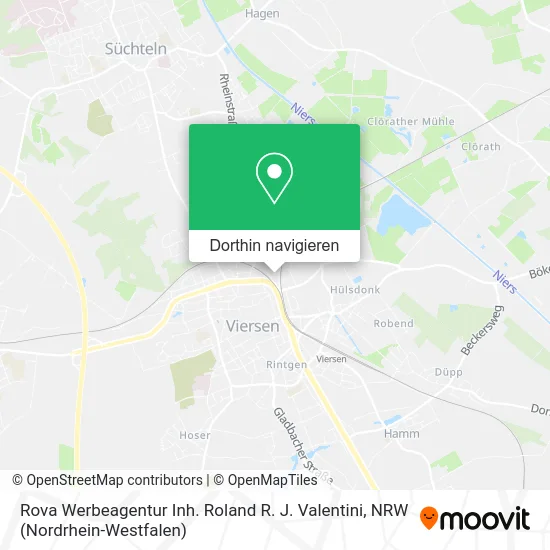 Rova Werbeagentur Inh. Roland R. J. Valentini Karte