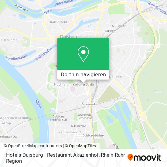 Hotels Duisburg - Restaurant Akazienhof Karte