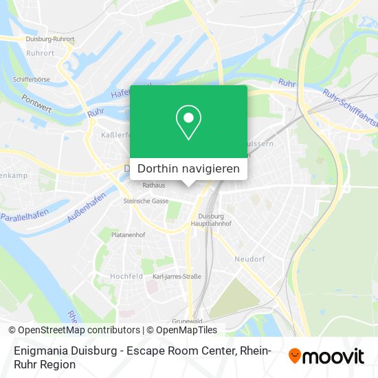 Enigmania Duisburg - Escape Room Center Karte