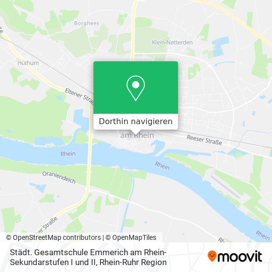 Städt. Gesamtschule Emmerich am Rhein-Sekundarstufen I und II Karte