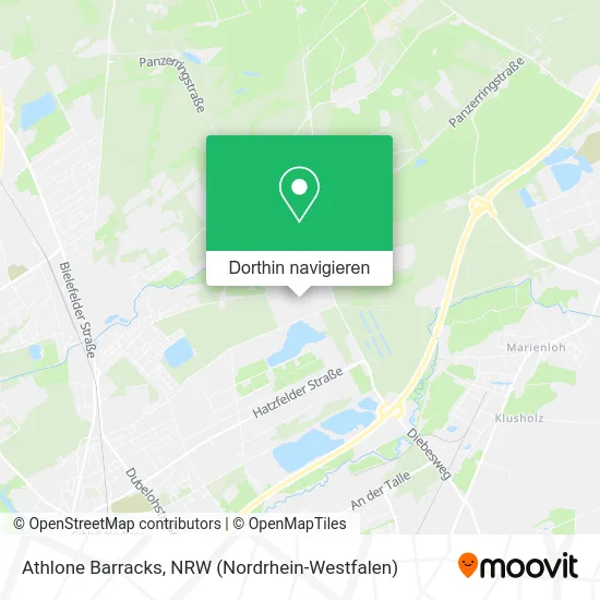 Athlone Barracks Karte