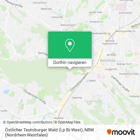 Östlicher Teutoburger Wald (Lp Bi-West) Karte