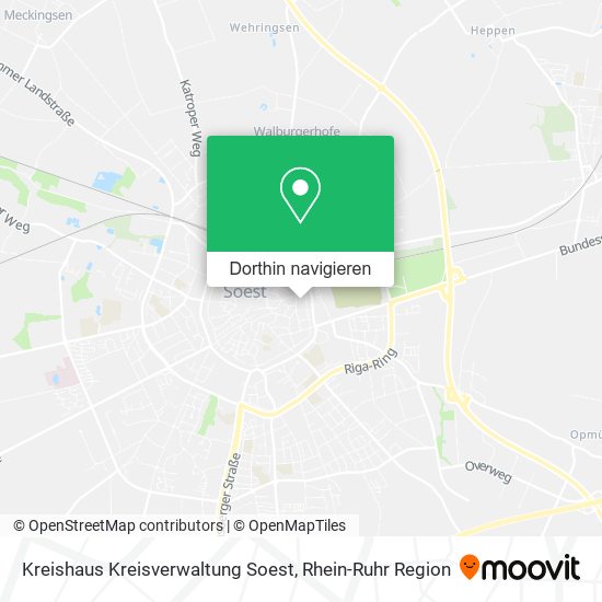 Kreishaus Kreisverwaltung Soest Karte